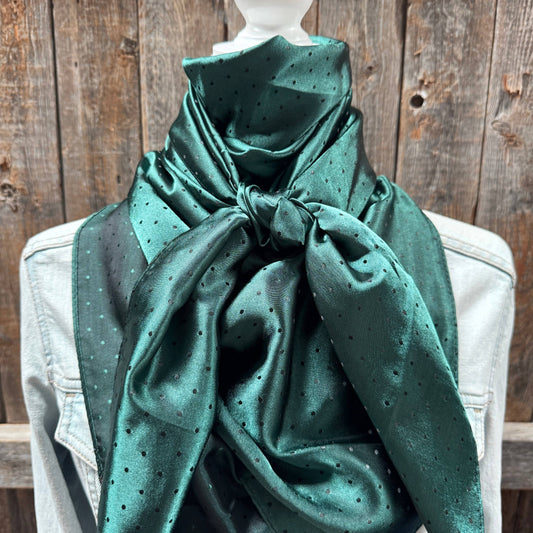 42X42" Emerald Jacquard XL Wild Rag / Scarf WR3503