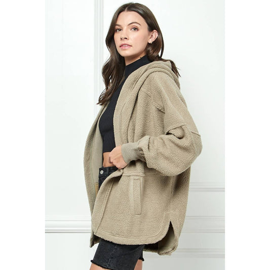 Lightweight Fleece Hooded Jacket