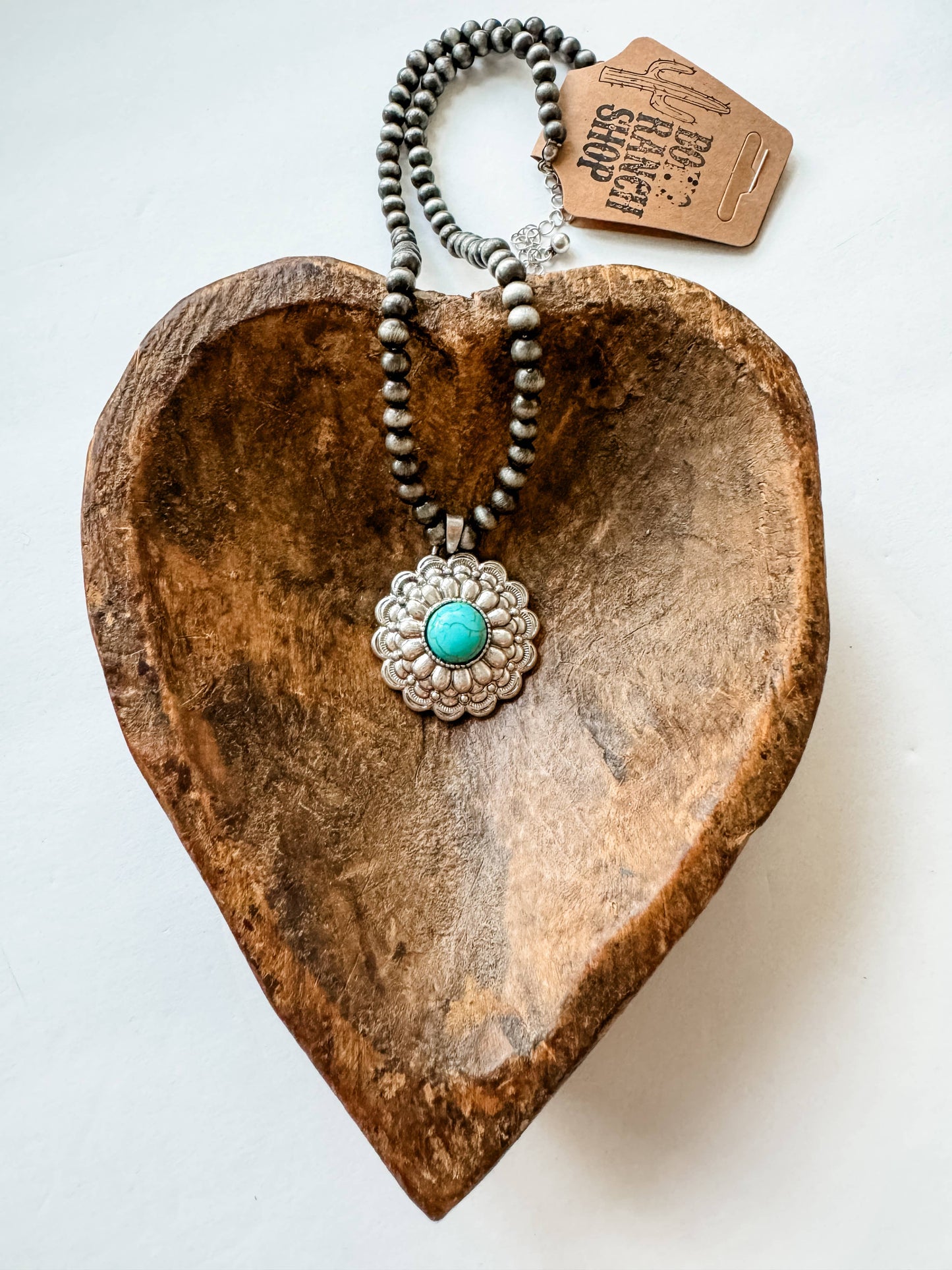 Western Navajo Style Concho Necklace