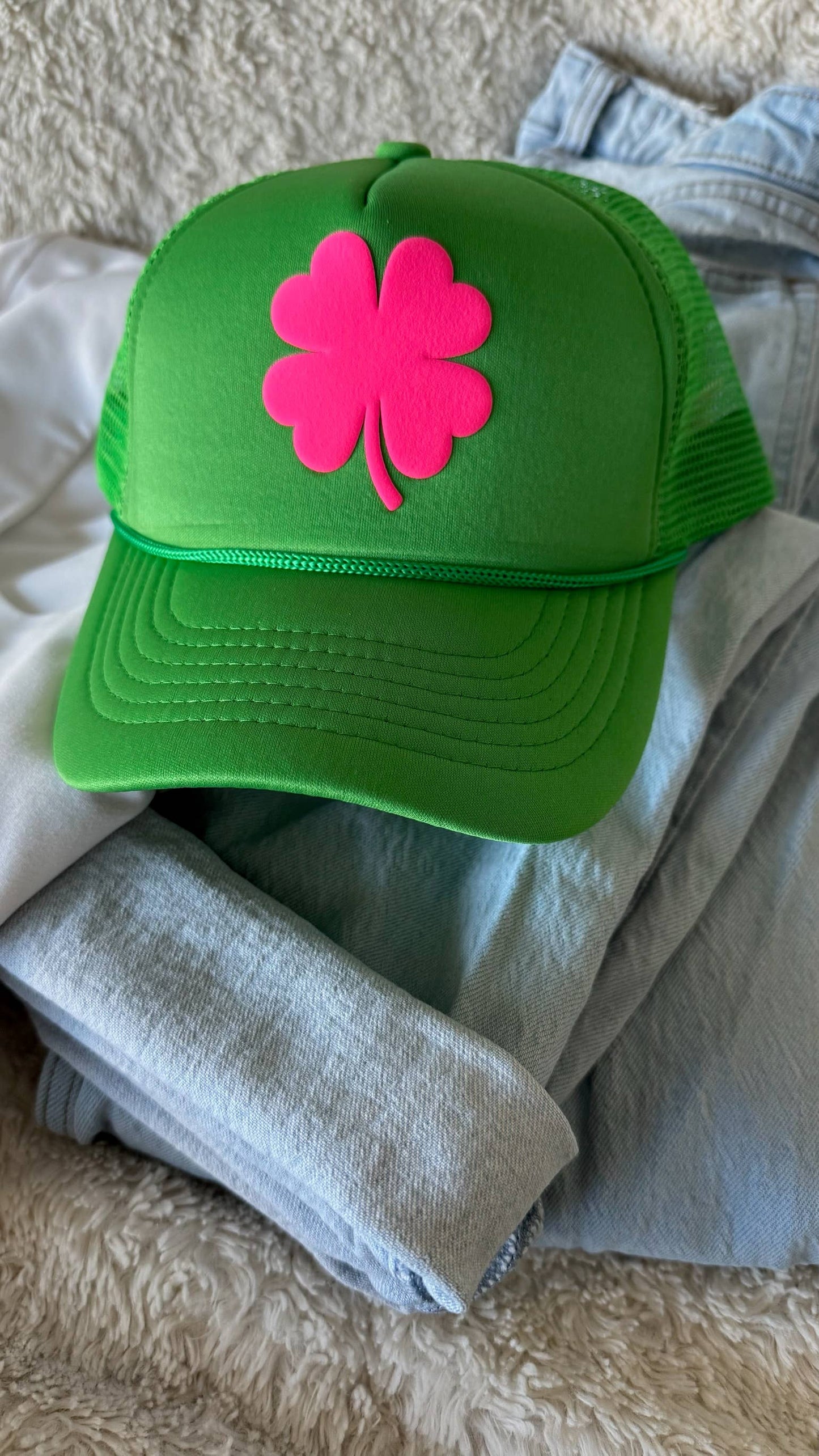 Shamrock St. Patrick's Day Trucker Hat