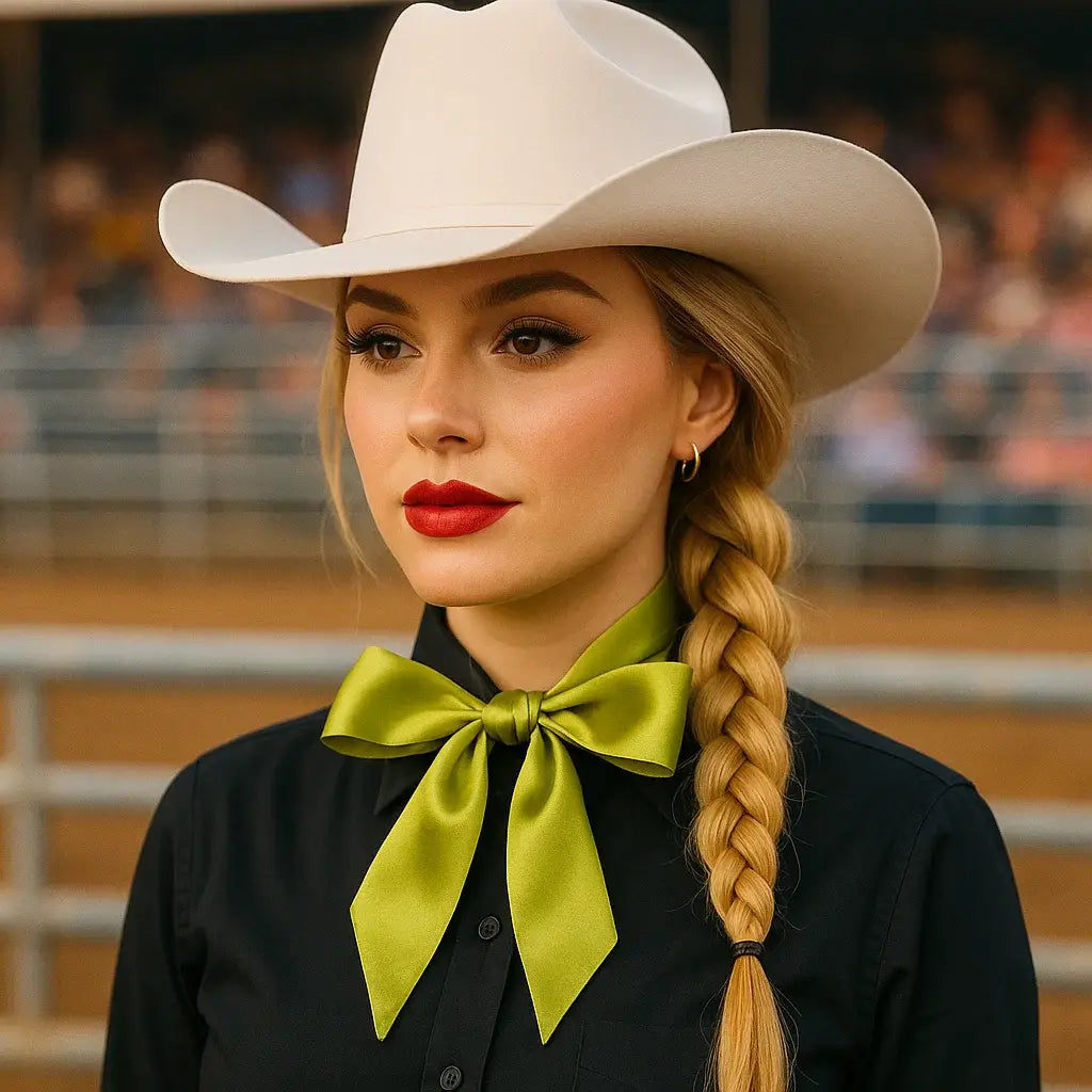 Light Green Western Skinny Mini Wild Rag Scarf / Cowgirl Necktie #TW305X