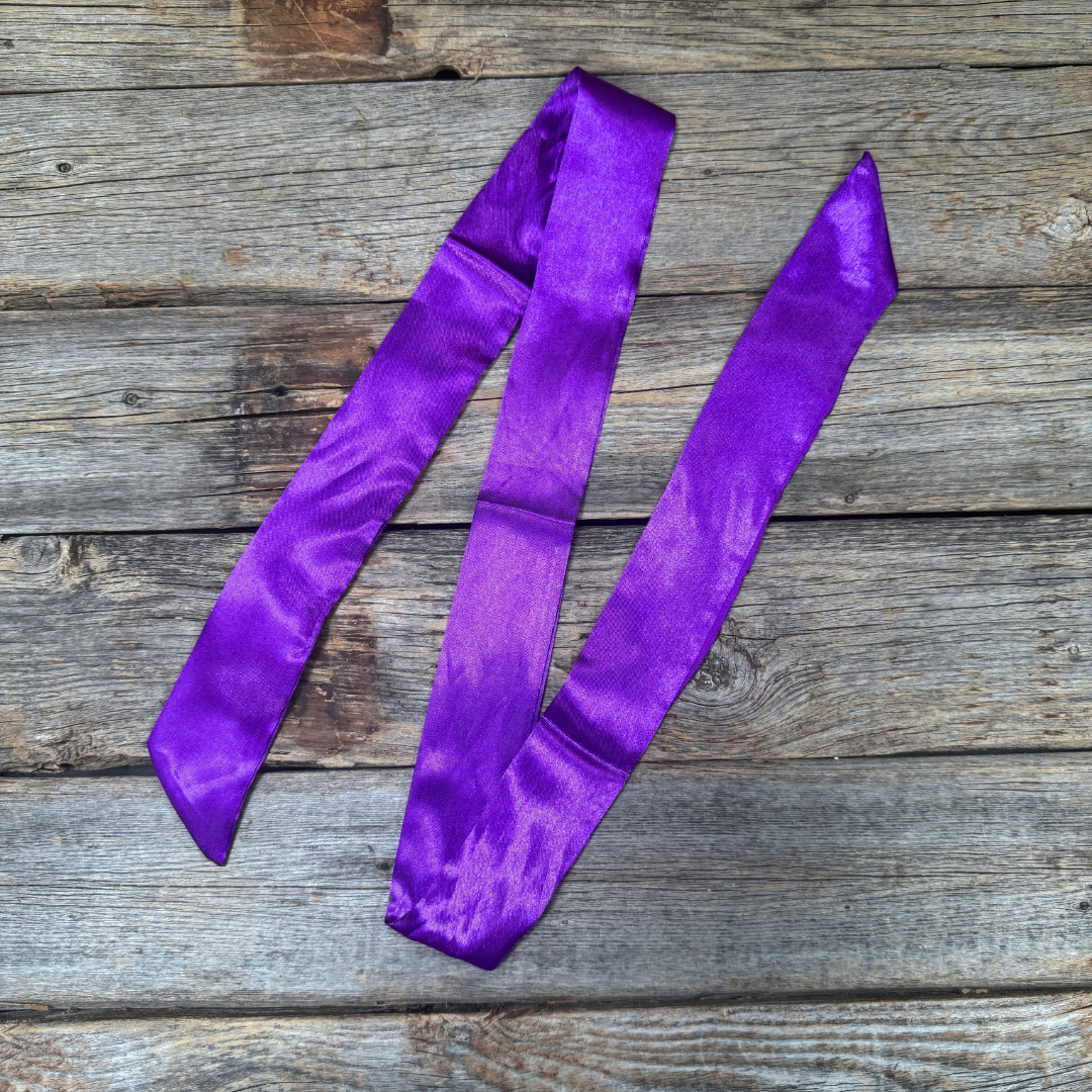 Purple Western Skinny Mini Wild Rag Scarf / Cowgirl Necktie #TW302