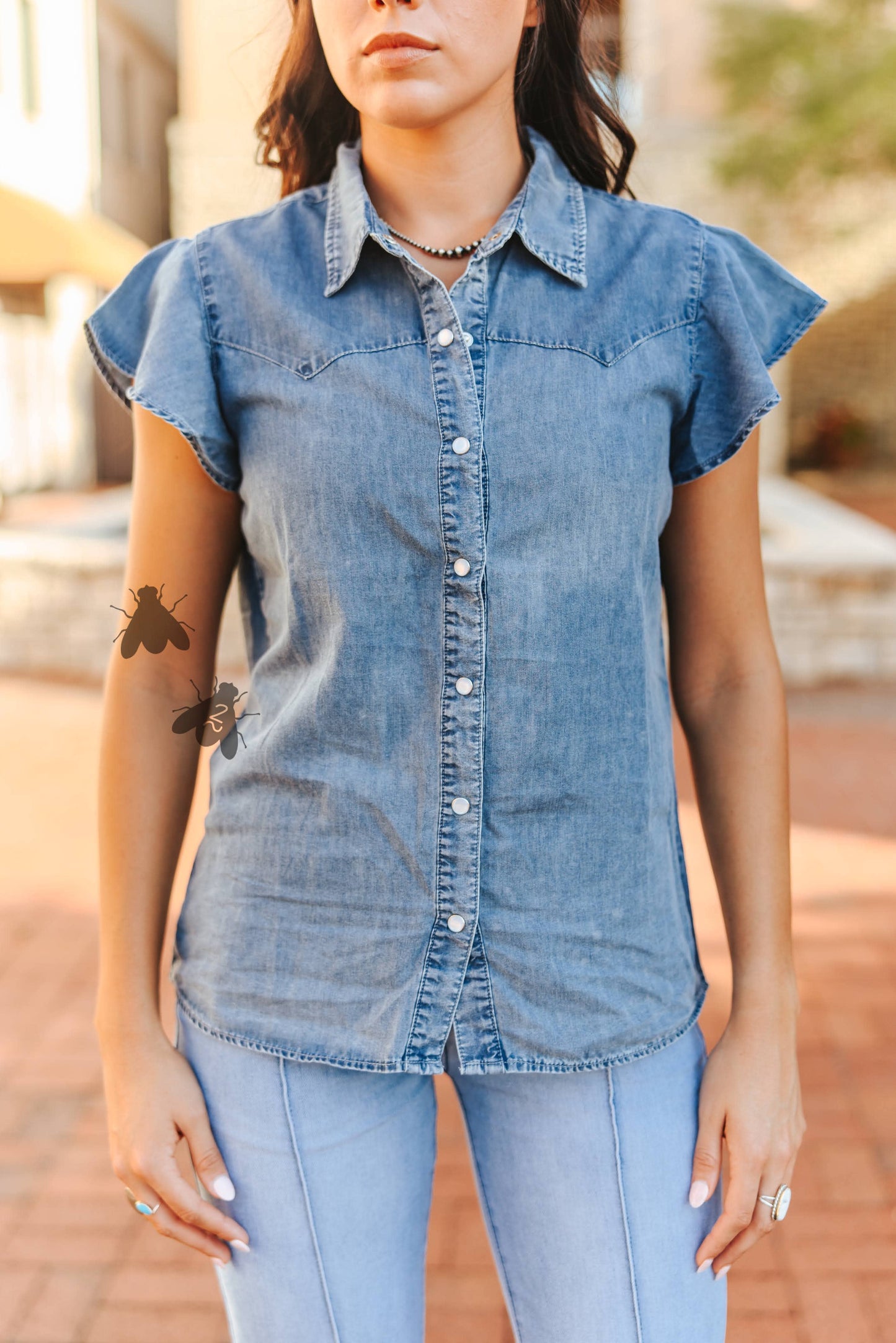 DAINTY DENIM *DARK WASH-PLUS SIZE