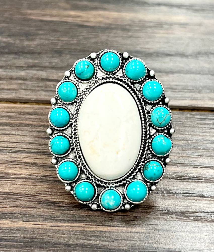 Turquoise Adjustable Ring