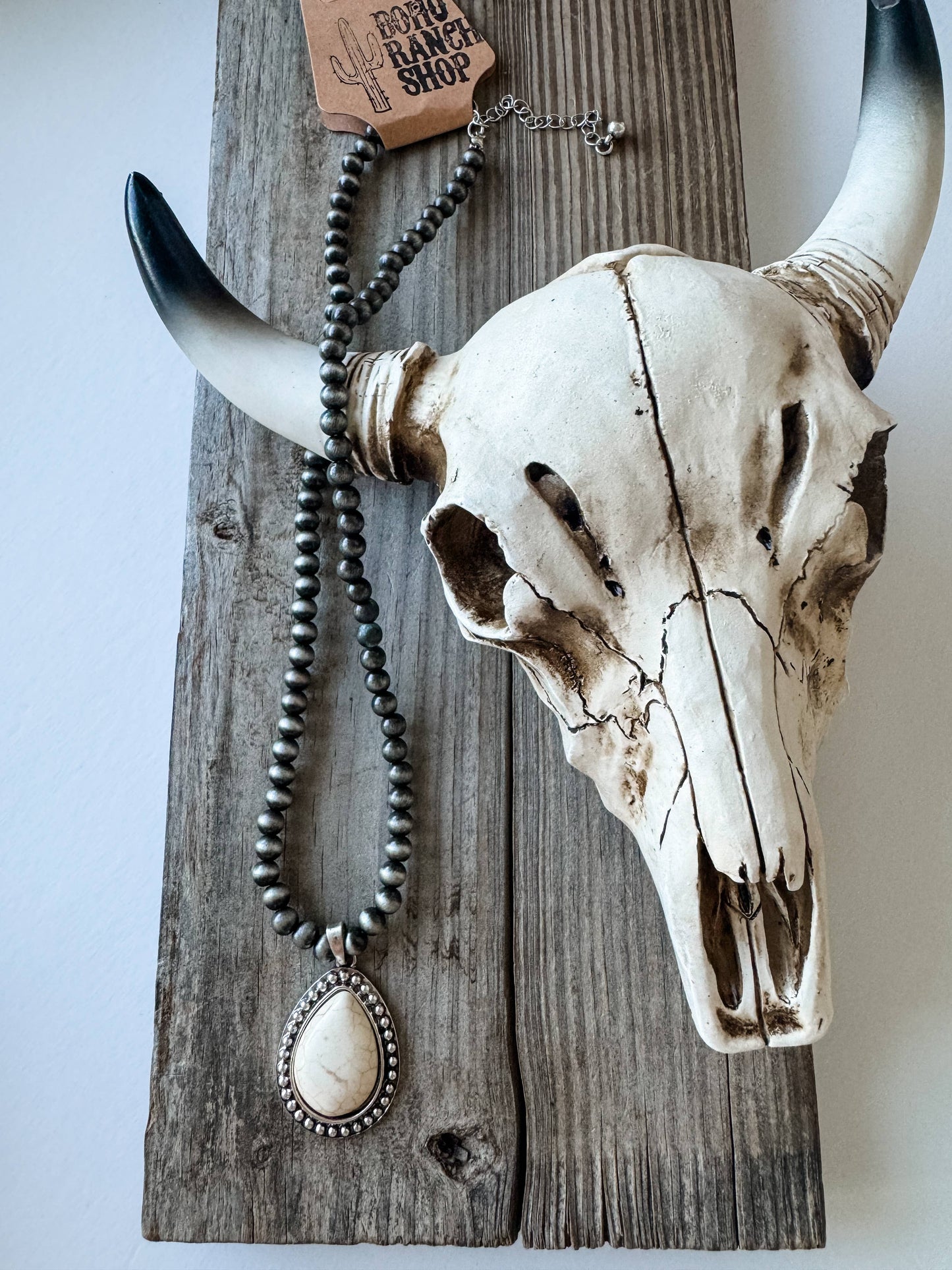 Western Navajo Style Teardrop Necklace