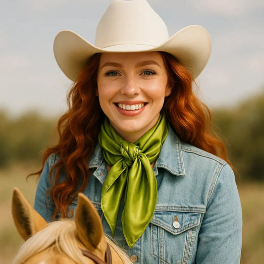 35X35" Solid Light Green Wild Rag / Scarf WRS22