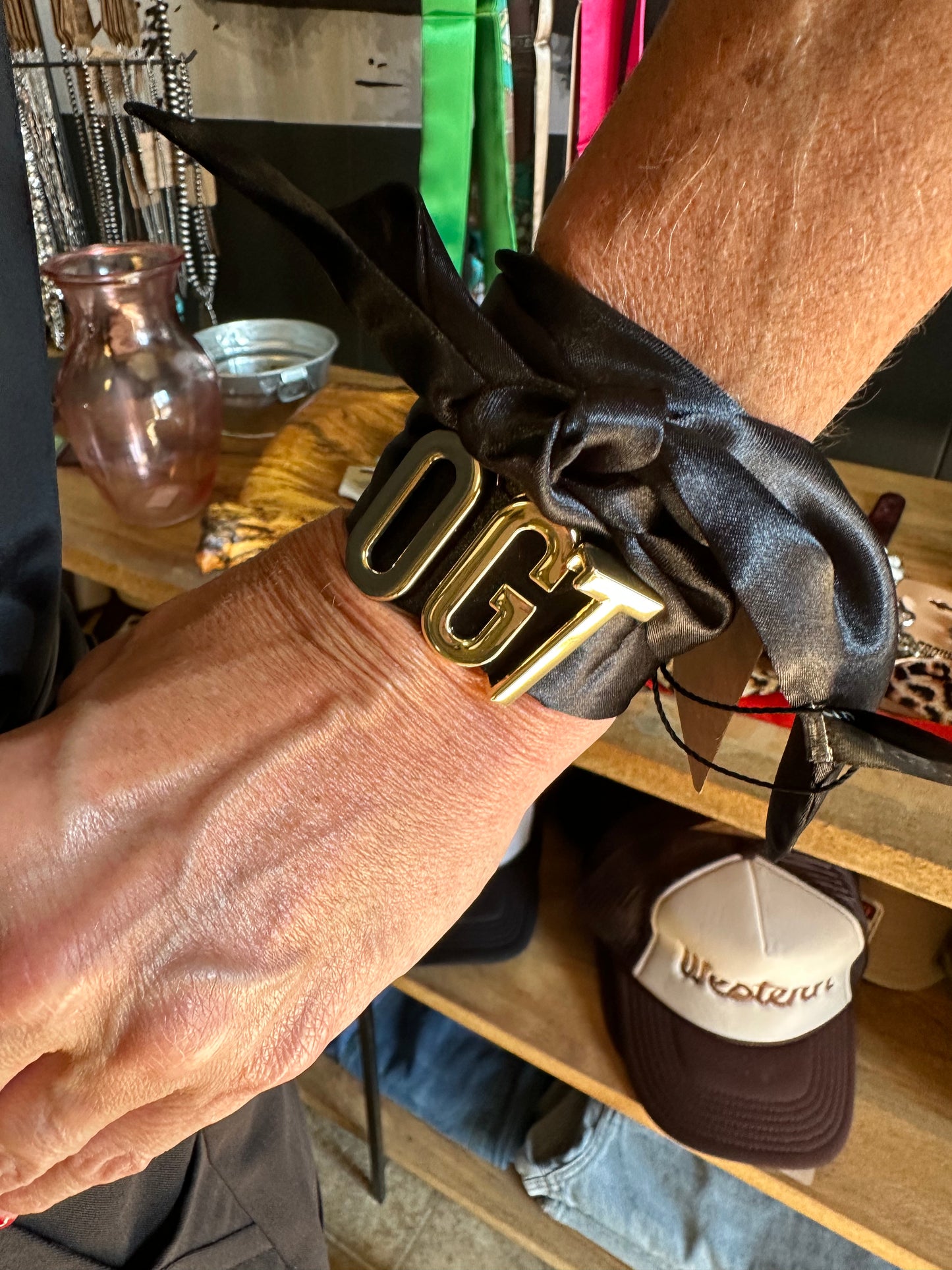 Gold 'OGT' Bandana Slide Letters