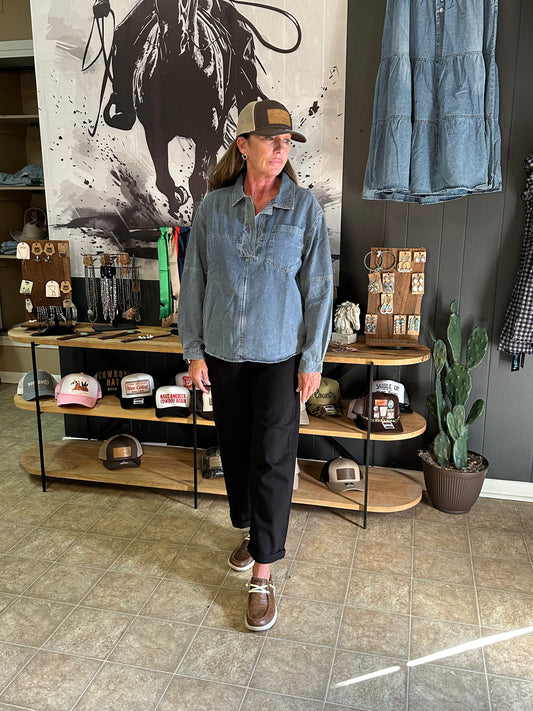 Bootcut Blues Top
