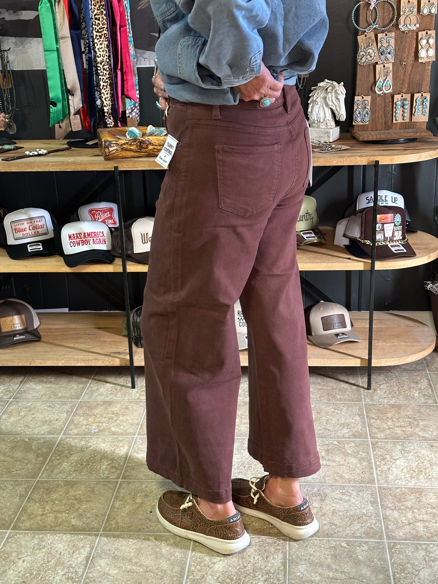 Bronco Brown Crop Jean