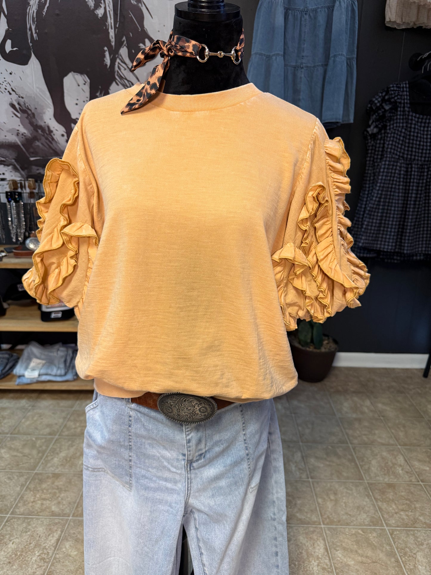 Cowgirl Gold Rush Top