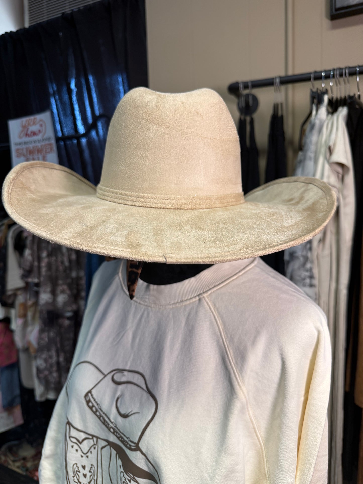 Chihuahua Cowboy Vegan Suede Hat