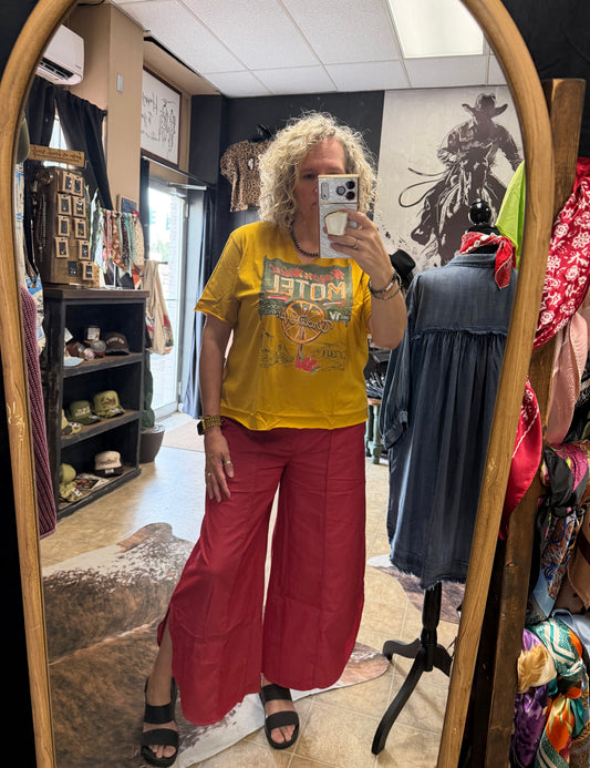 Denim Tulip Pants