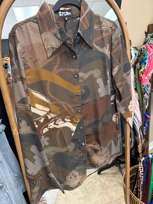 Stack the Spurs Blouse