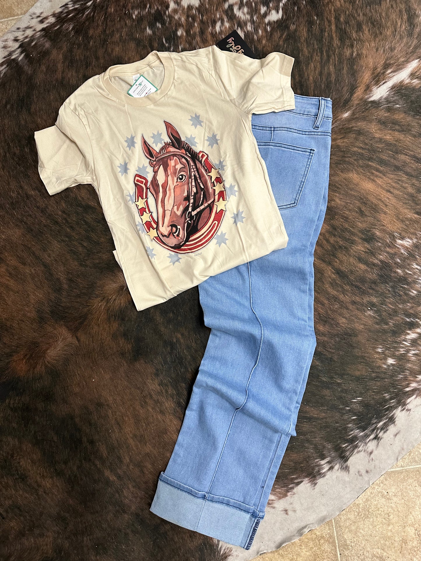 Stars & Saddle Tee