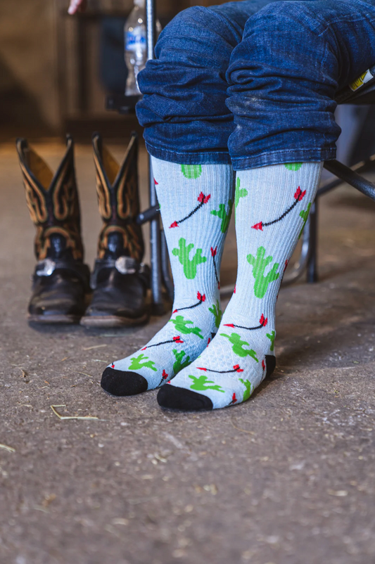 Cowboy Compass Performance Boot Socks