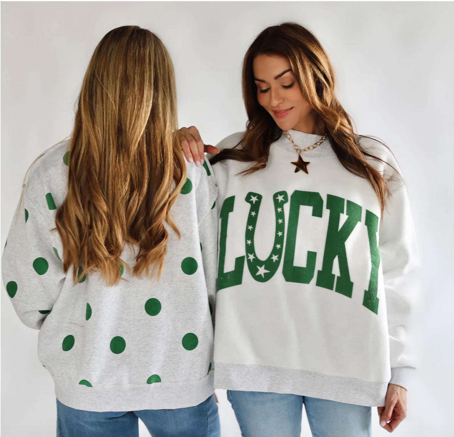 Lucky 2-Sided Mock Sweatshirt