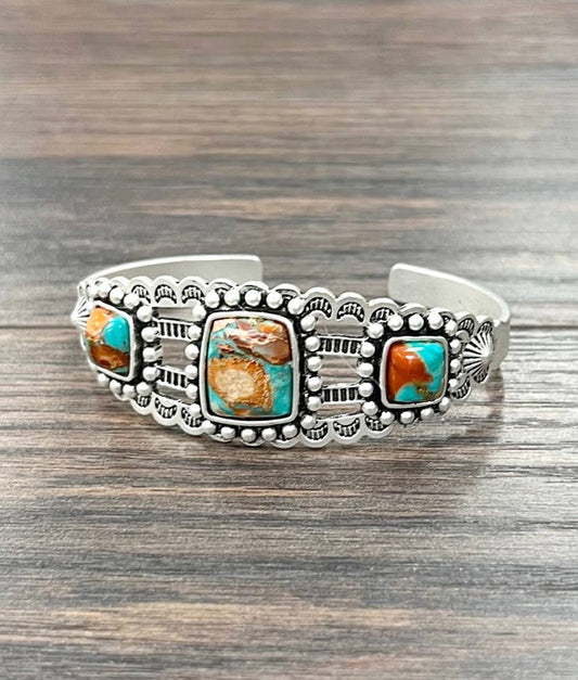 Gemstone Cuff Bracelet
