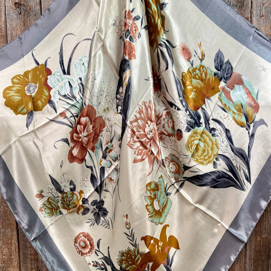 35X35"  Field of Wild Flowers Wild Rag/Scarf WR111