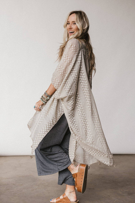 Boheme Breeze Kimono - Taupe
