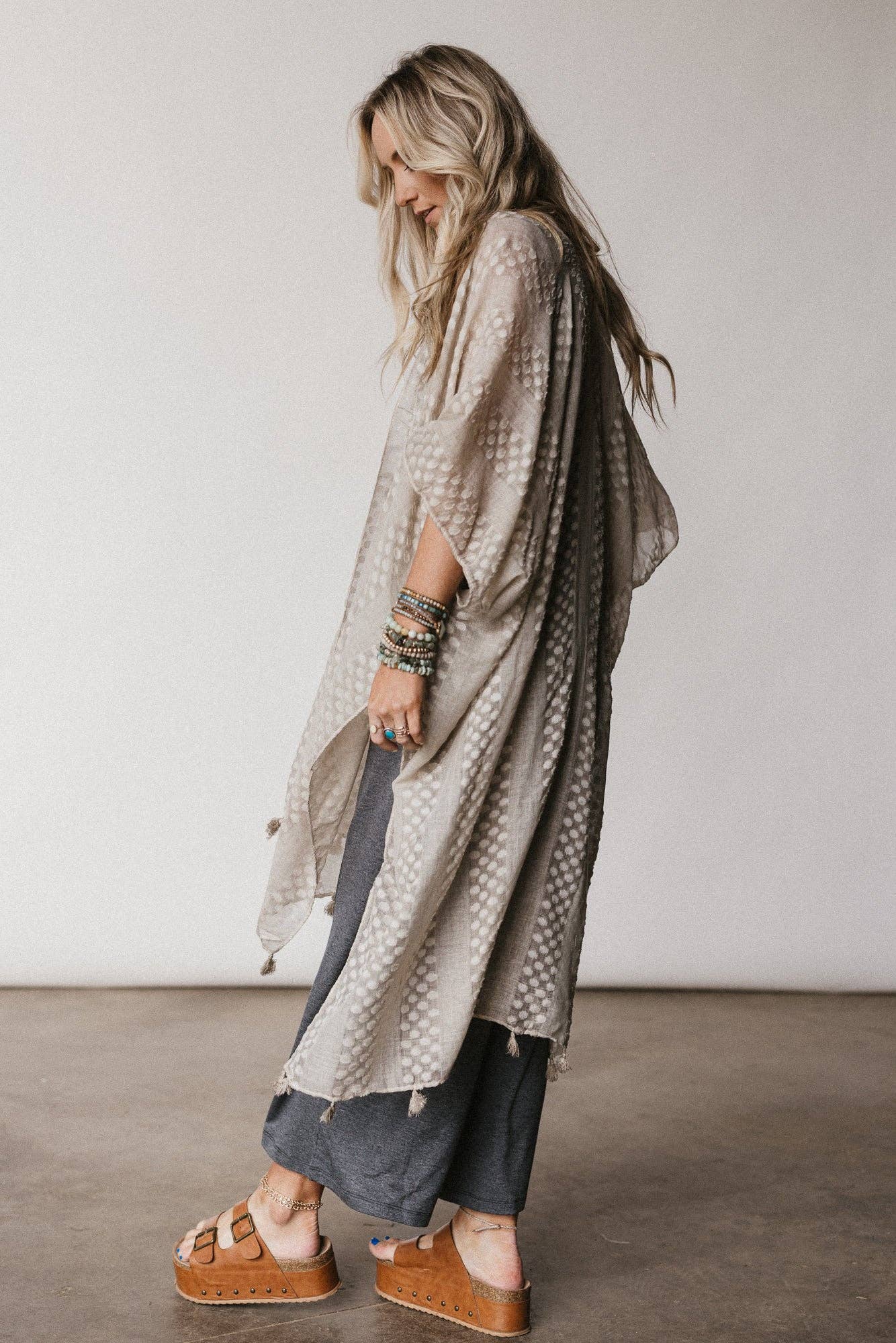 Boheme Breeze Kimono - Taupe