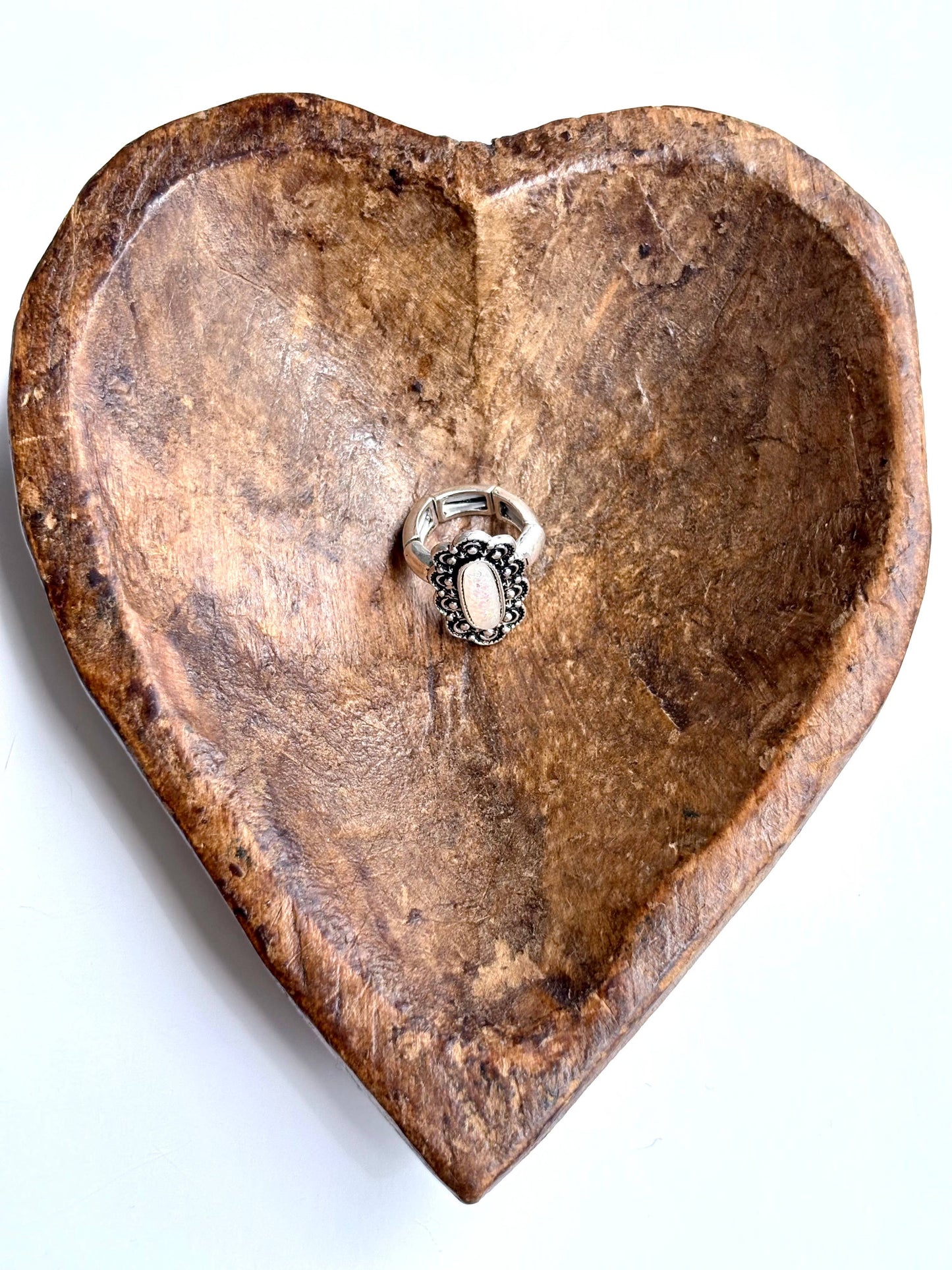 Western Concho Glass Stone Stretch Ring