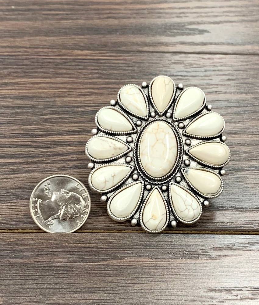 Navajo White Turquoise Ring