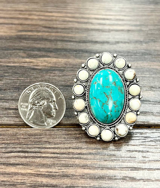 Turquoise Adjustable Ring