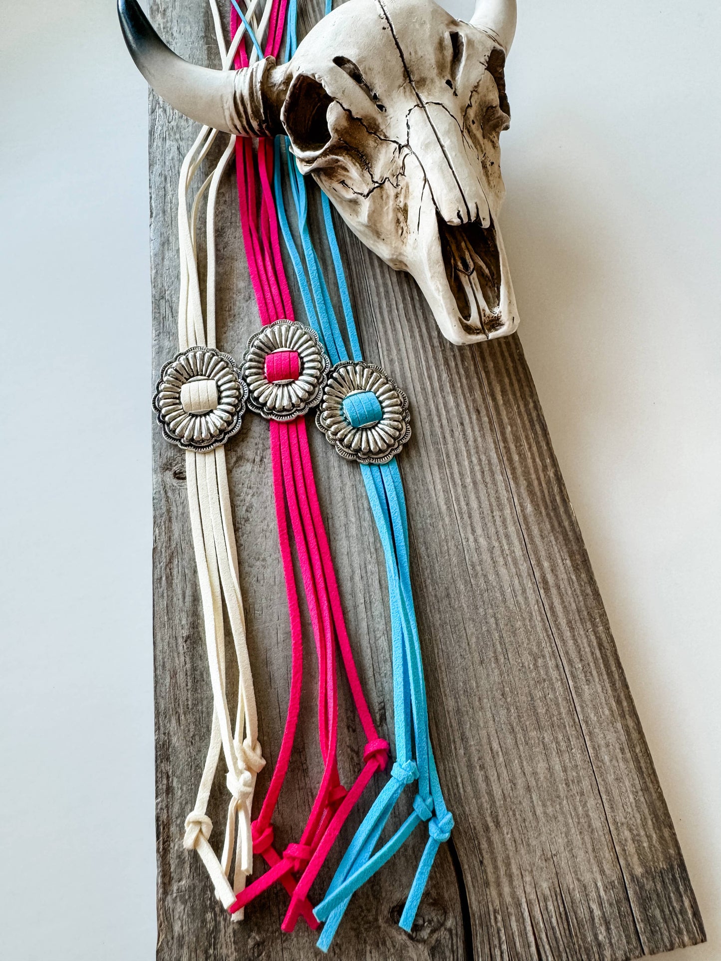 Western Bolo Long Pendant Necklace