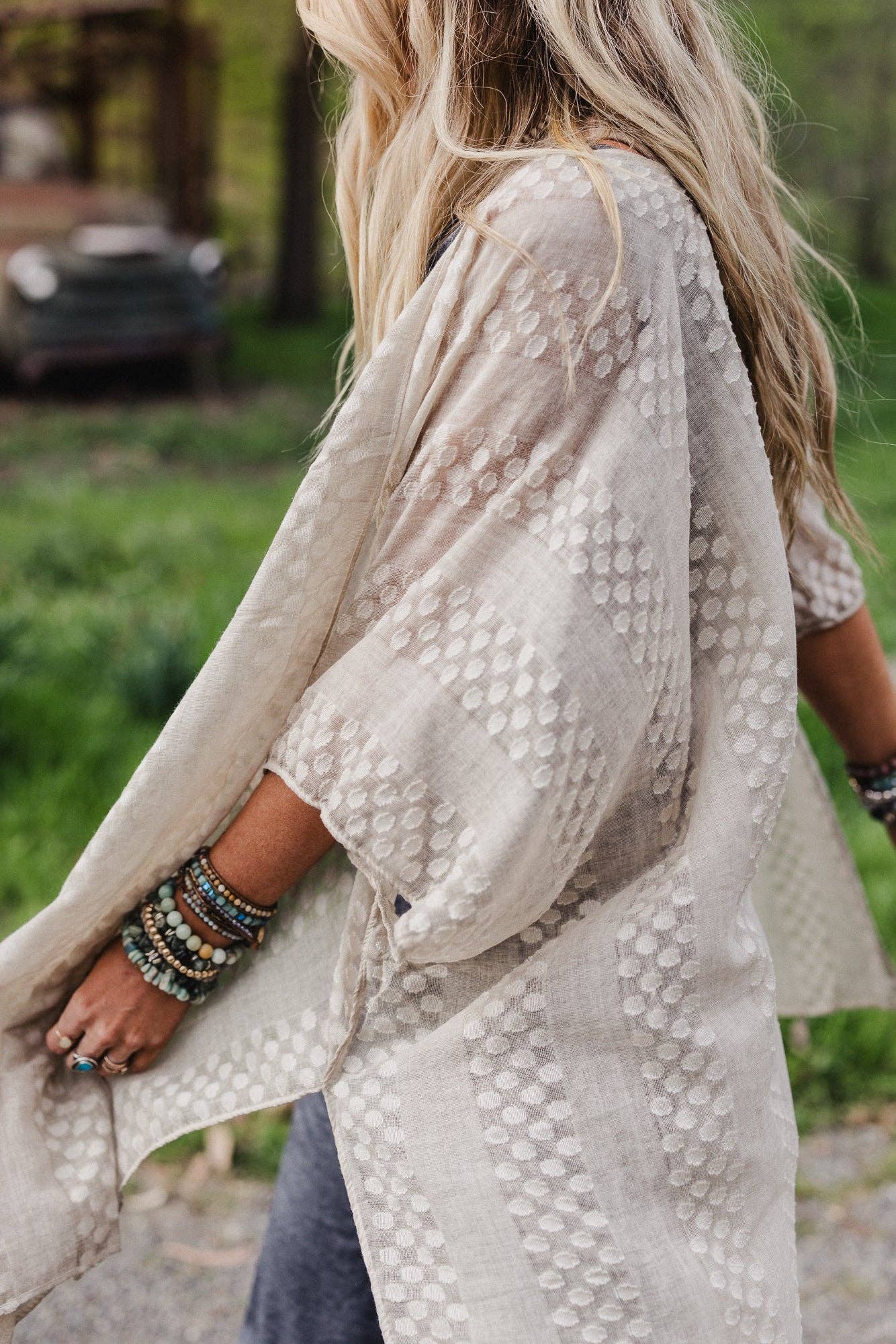 Boheme Breeze Kimono - Taupe