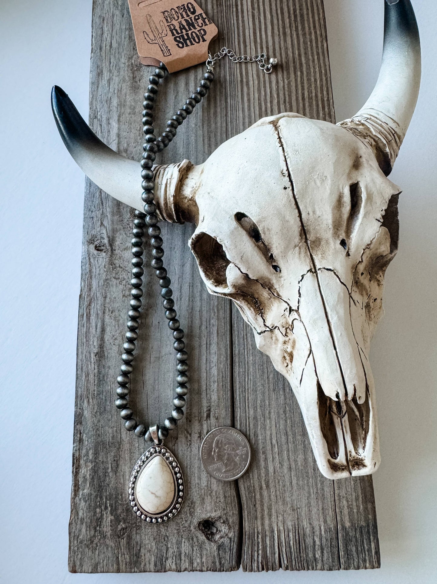 Western Navajo Style Teardrop Necklace