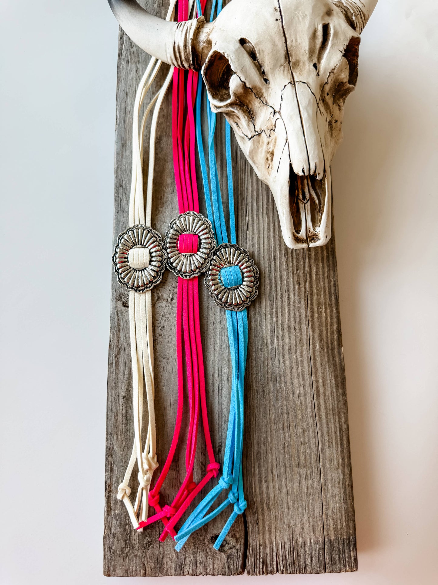Western Bolo Long Pendant Necklace