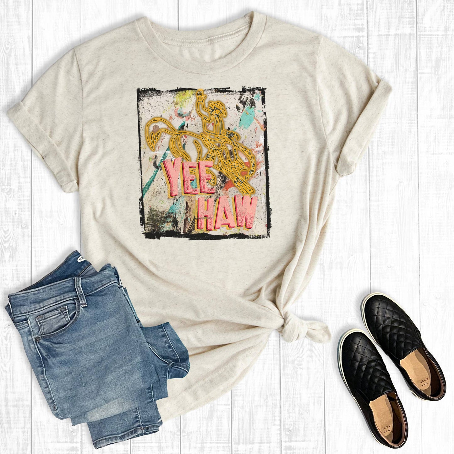 Western Yee Haw Cowboy Graphic Tee