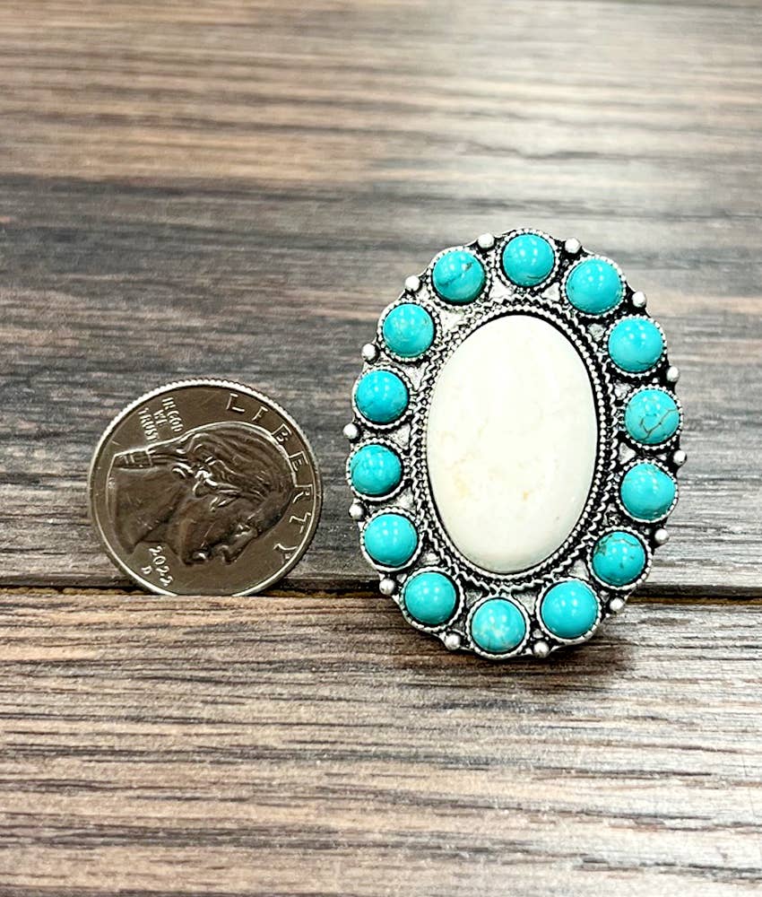 Turquoise Adjustable Ring