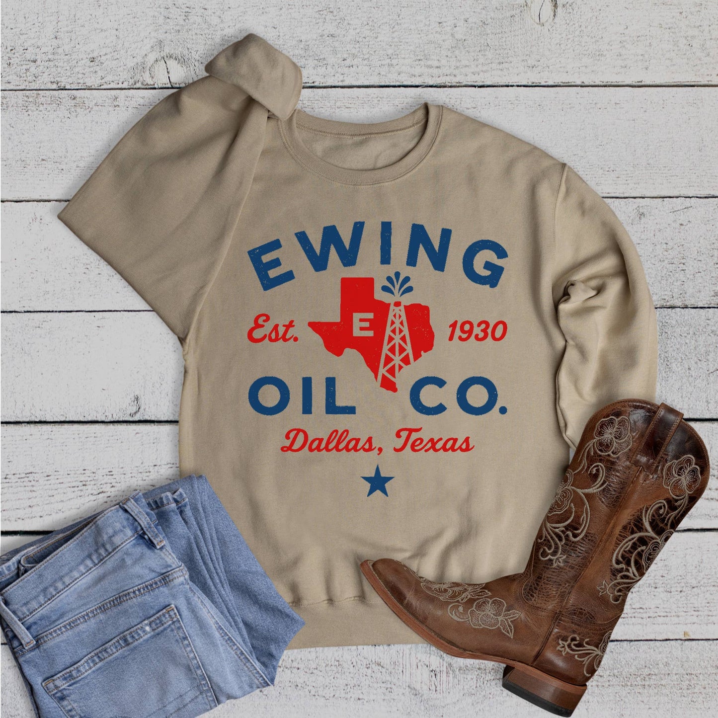 RESTOCKED! Vintage Ewing Oil Sweatshirt
