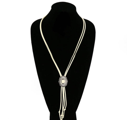 Western Bolo Long Pendant Necklace