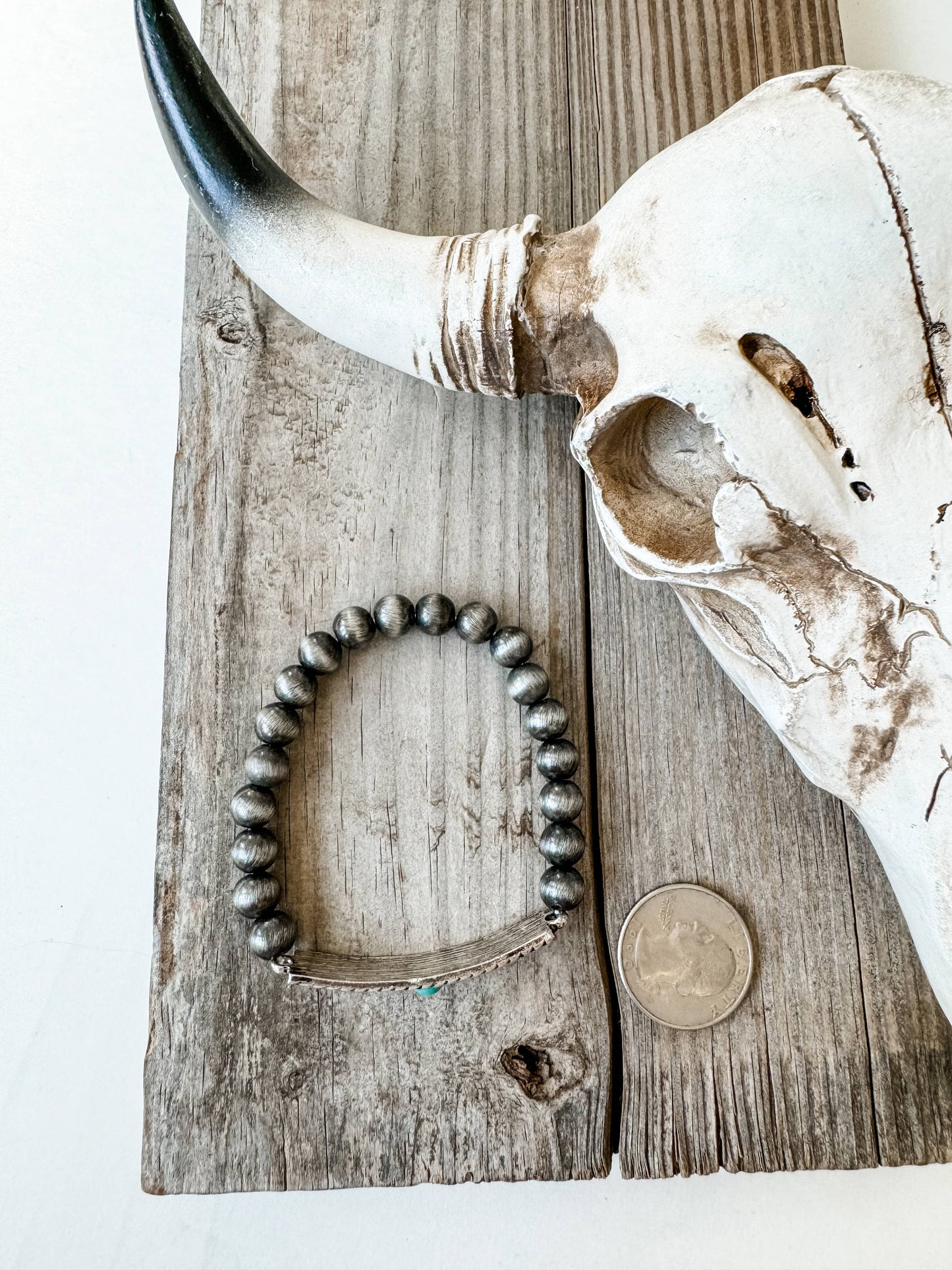 Aztec Boho Western Concho Stretch Bracelet