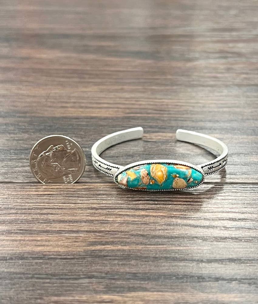 Gemstone Cuff Bracelet