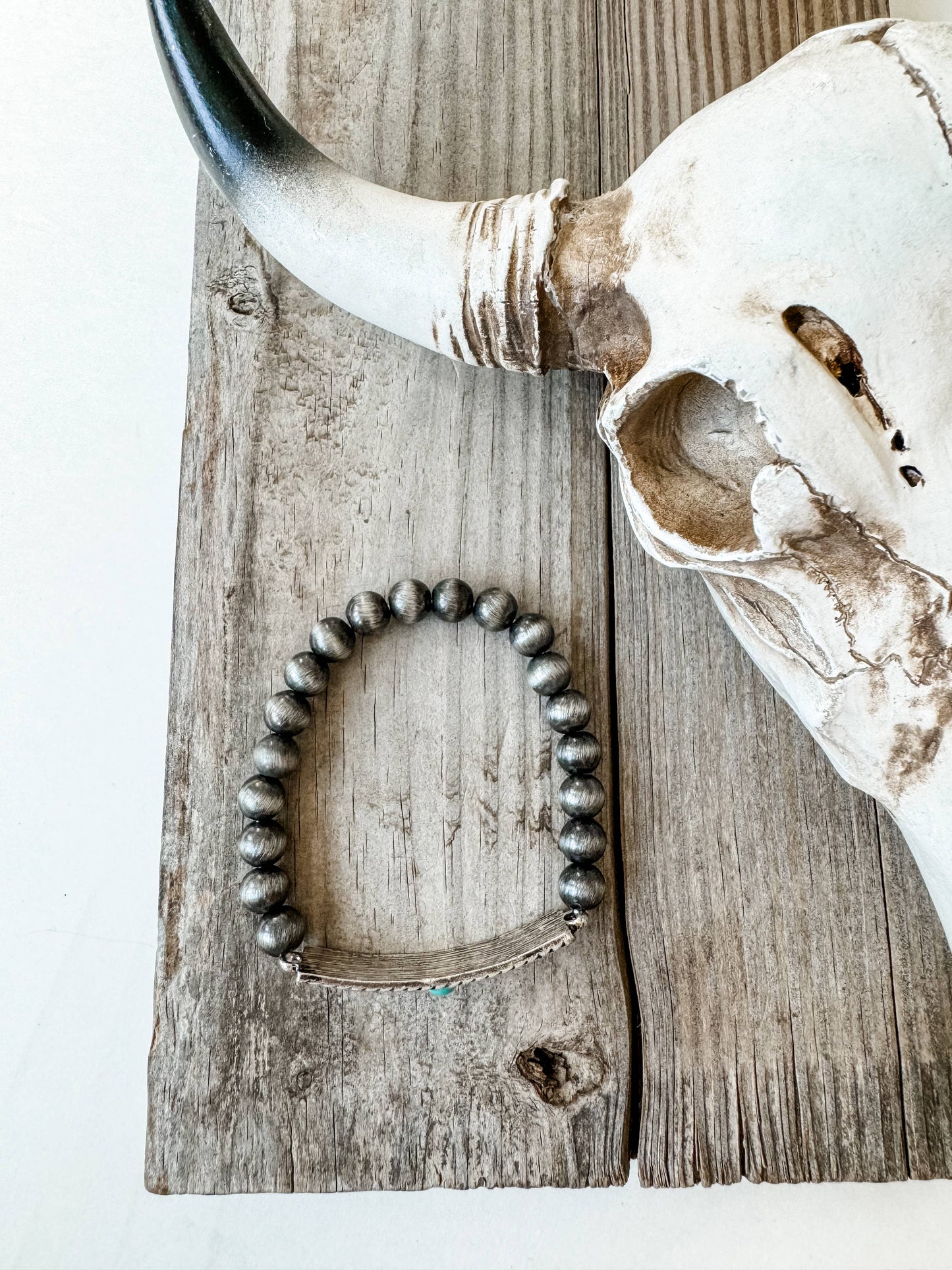 Aztec Boho Western Concho Stretch Bracelet