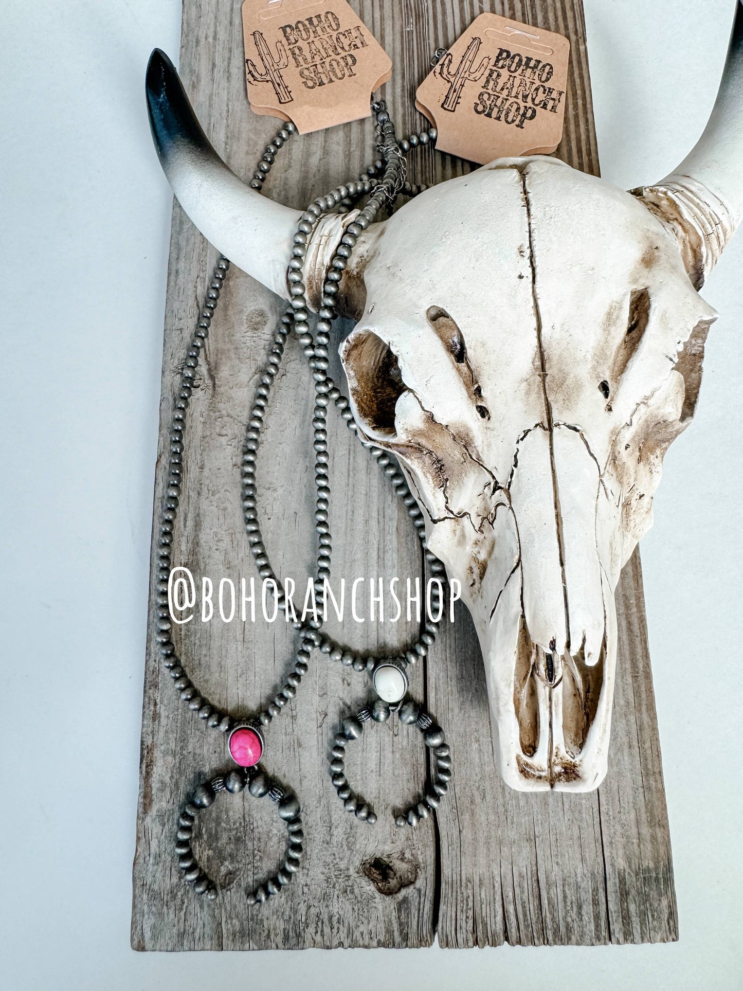 Bead Squash Blossom Pendant Necklace