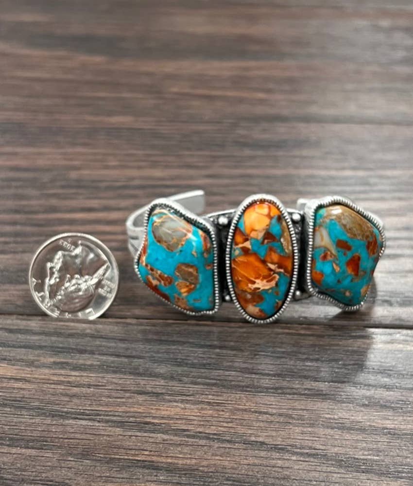 Gemstone Cuff Bracelet