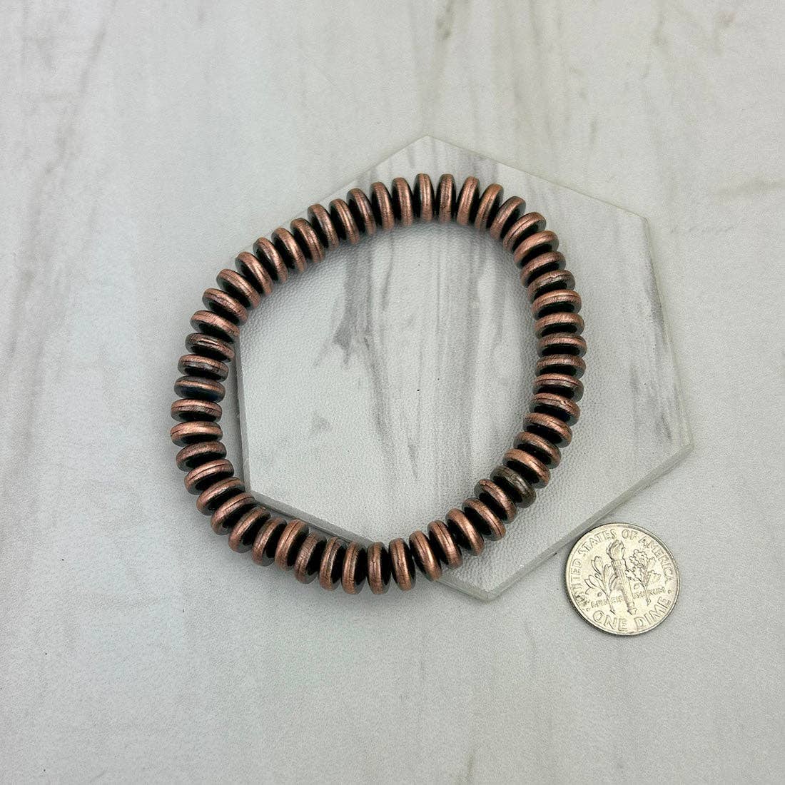 8 mm stretch Navajo pearl beads Bracelet