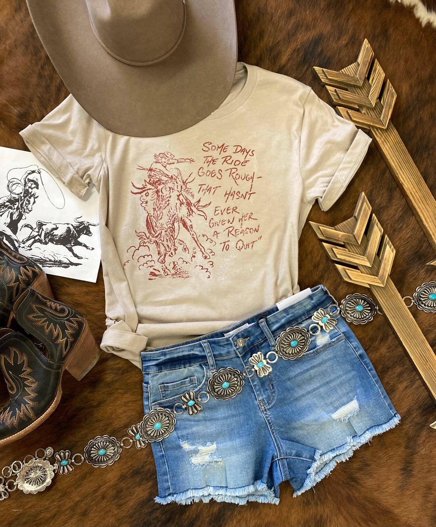 Rough Ride Western Graphic T-Shirt