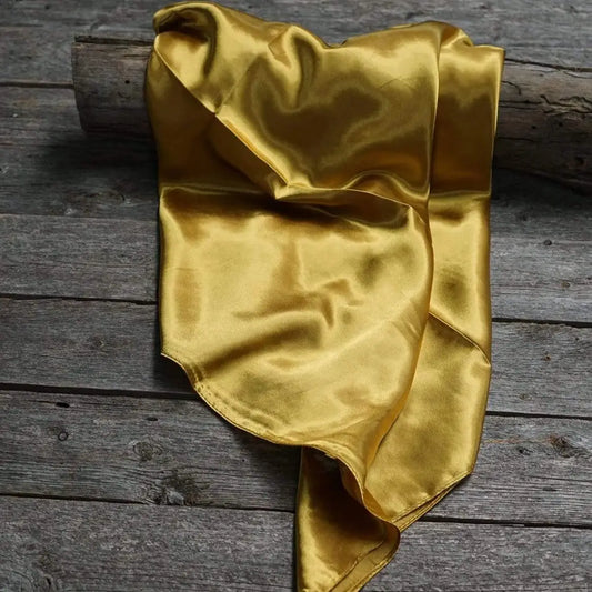 35X35" Solid Mustard Yellow Wild Rag / Scarf WRS19