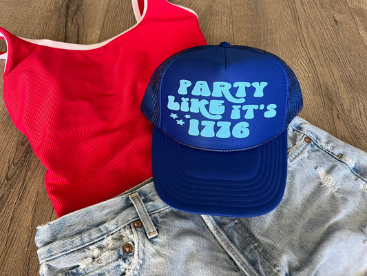 Party Like it's 1776 4th of July Trucker Hat