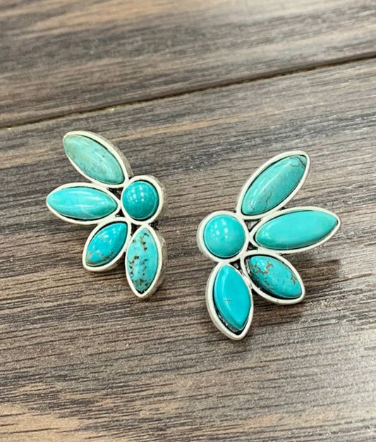 Western Turquoise Stud Earrings