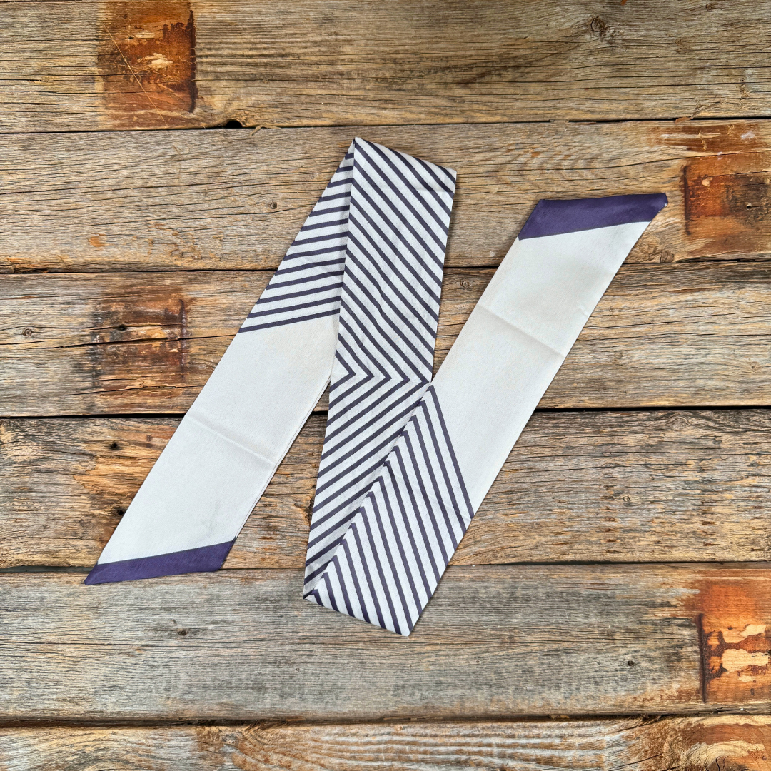 Cream Western Skinny Mini Wild Rag Scarf / Cowgirl Necktie #TW100