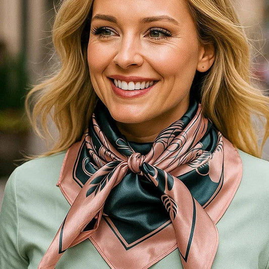 35X35" Baby Pink Roses Wild Rag / Scarf WR852