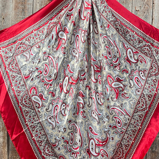 35X35"  Classic Paisley Wild Rag / Scarf WR2141