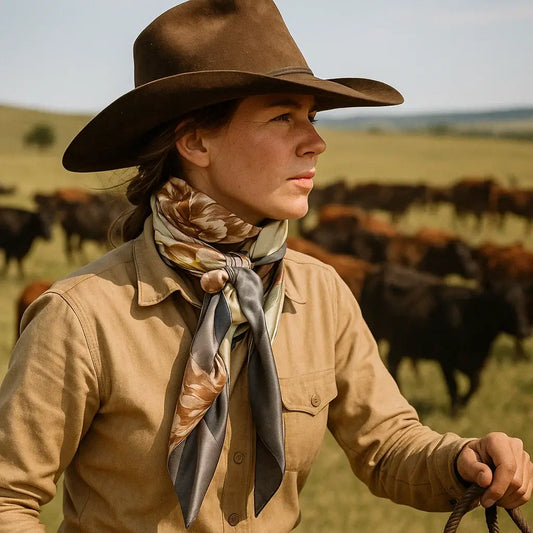 35X35"  Field of Wild Flowers Wild Rag/Scarf WR111