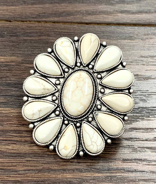 Navajo White Turquoise Ring